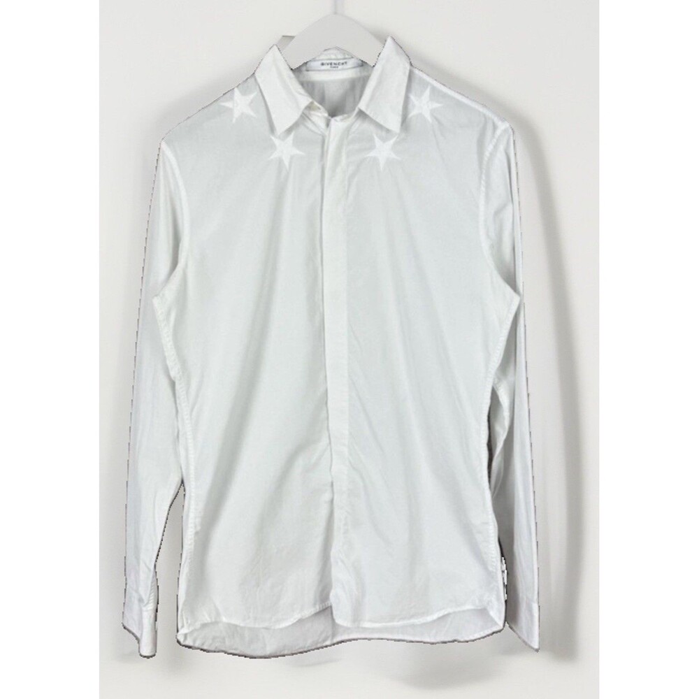Givenchy Stars And Stripes Button Up Long Sleeve 40 / US 16 in M